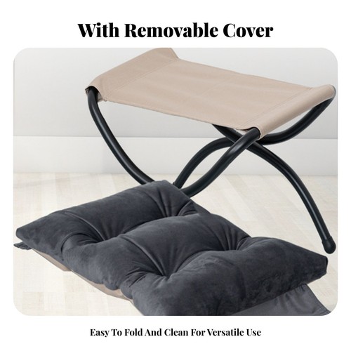 Padded cross frame - cross-frame, stool