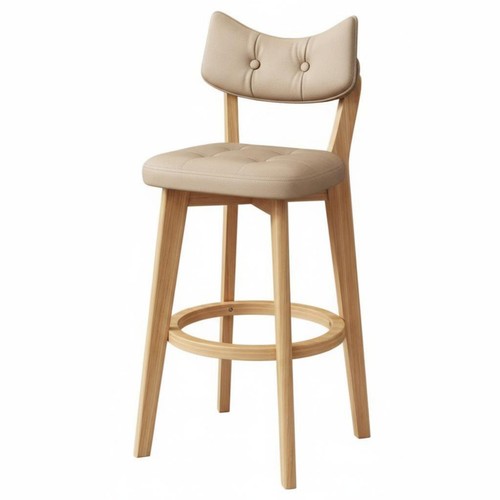 Padded bar stool with backrest - stool,