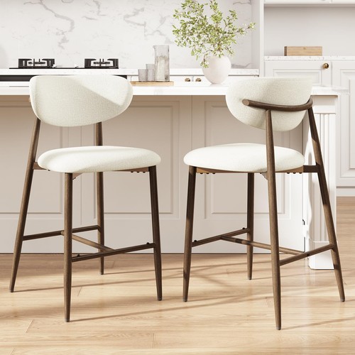 Pcs beige bar stools - 2,